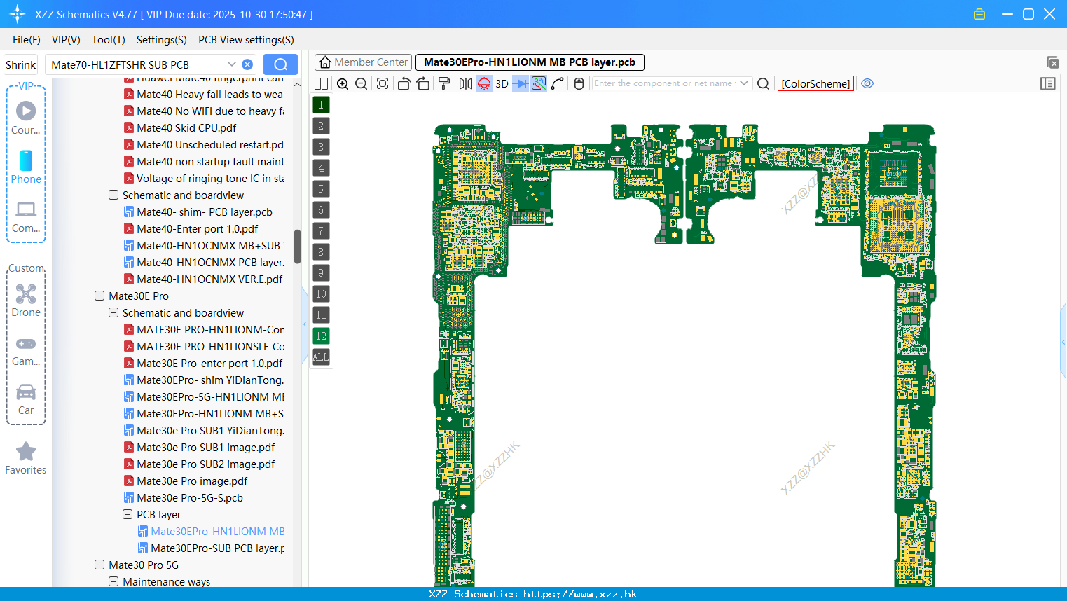 Huawei Mate30EPro-HN1LIONM MB PCB Layer